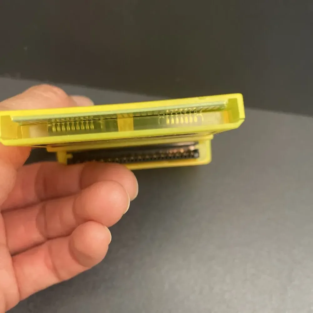 InterAct Mega Memory Card Yellow Nintendo Game Boy Color Pocket UNTESTED AS-IS
